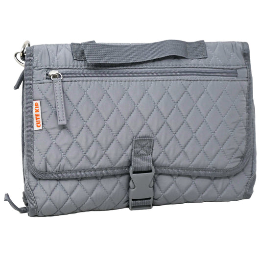 *OUTSIDE OF CA* GREY DOT BABY PORTABLE CHANGING PAD C/P 25