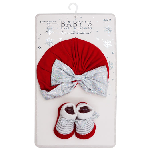 SCARLETT CHRISTMAS HAT & RATTLE SOCKS C/P 48