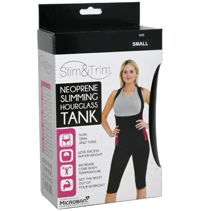 SMALL BLK/PINK WOMEN HOURGLASS NEOPRENE TANK (BOXED) C/P 12
