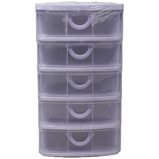 LONDON FOG 5-DRAWER PURPLE MINI ORGANIZER C/P 12
