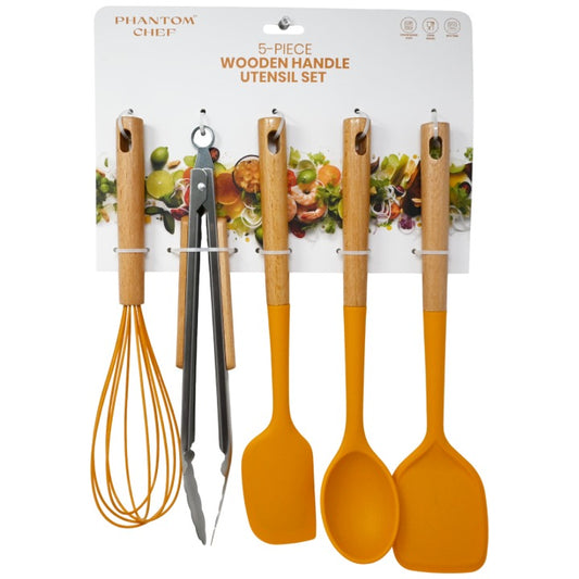 5pc Pumpk Cook Utensil Set C/P 12 Phantom Chef