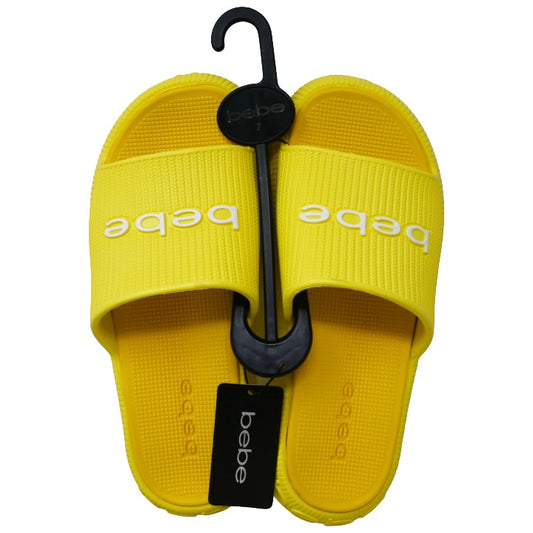 Womens Yellow Eva Slides C/P 12 BEBE