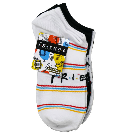 5pk FRIENDS THE ONE WITH STRIPES NS SOCKS SIZE 9-11 C/P 60