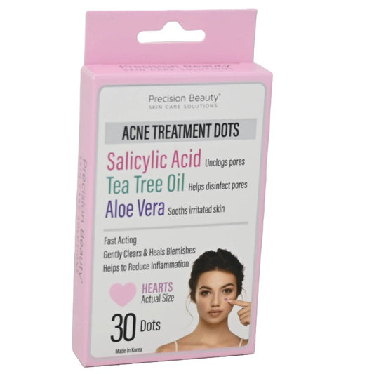 30pk HEARTS ACNE TREATMENT DOTS PRECISION BEAUTY C/P 72