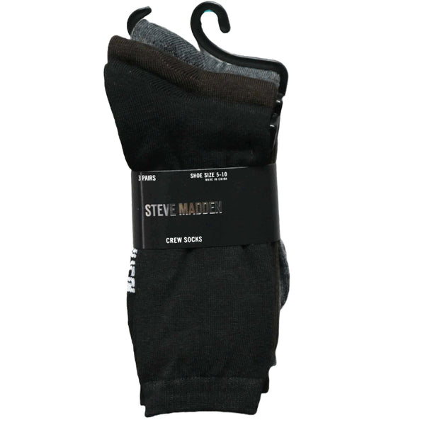 3pk WOMEN CREW SOCKS STEVE MADDEN C/P 48