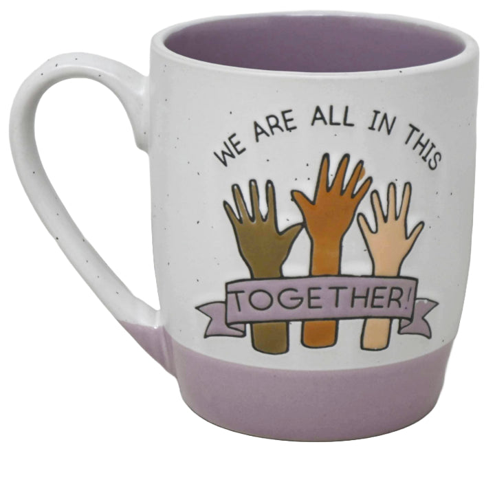 18oz SPECKLE PURPLE IN THIS TOGETHER MUG C/P 24