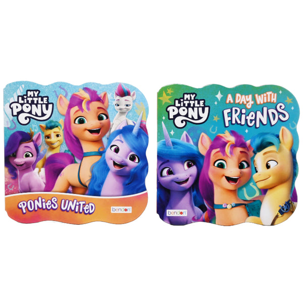 HASBRO 2 ASSORT MY LITTLE PONY 7X7 SHAPED BOOK C/P 48