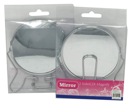 MIRROR 4''D 2 SIDED W METAL STAND C/P 48