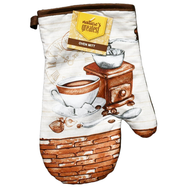 Coffee Printed Oven Mitt C/P 72
