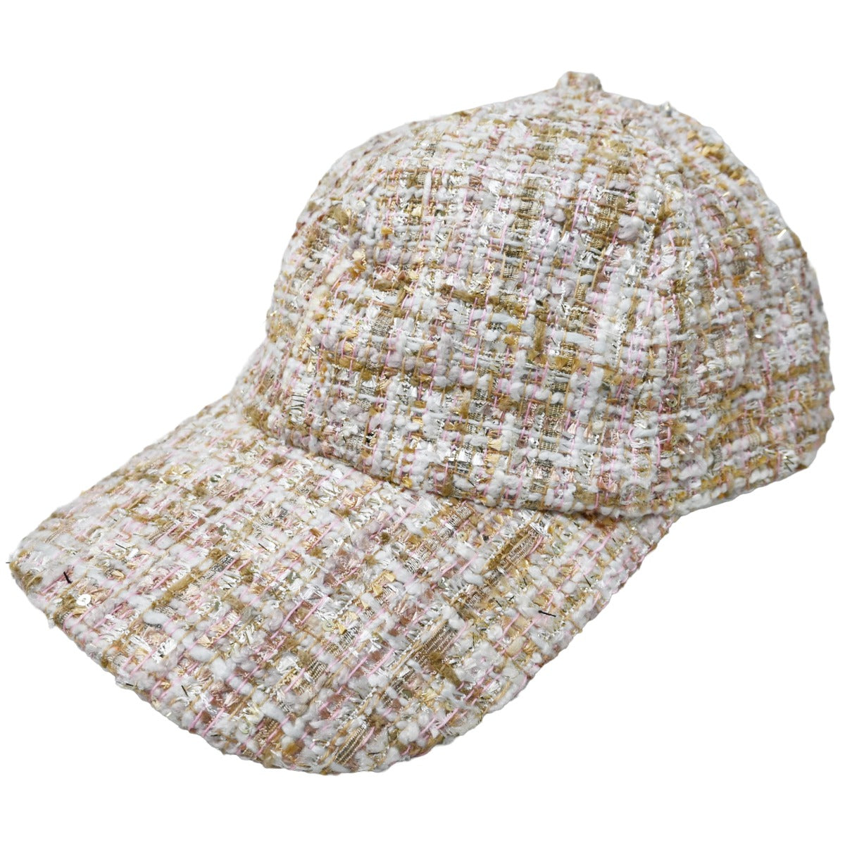 Pnk Tweed Cap C/P 48 Nicole Marciano