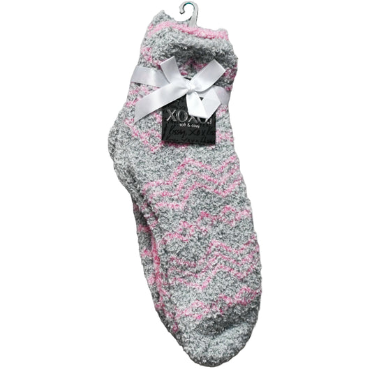 3pk XOXO LADIES ASST COZY SOCKS SIZE 4-10 C/P 48