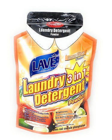 1LB Lemon Laundry Detergent Powder C/P 24