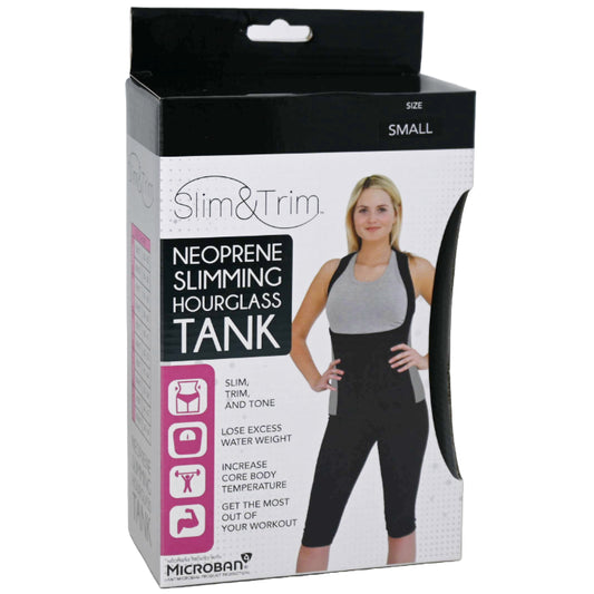 SMALL BLK/GRY WOMEN HOURGLASS NEOPRENE TANK (BOXED) C/P 12