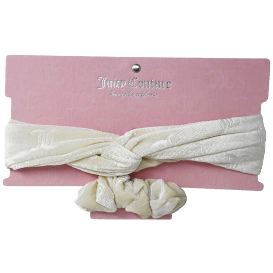 2pc Wht Headband Scrunchie Set C/P 108 Inner Bag 36 Juicy Couture