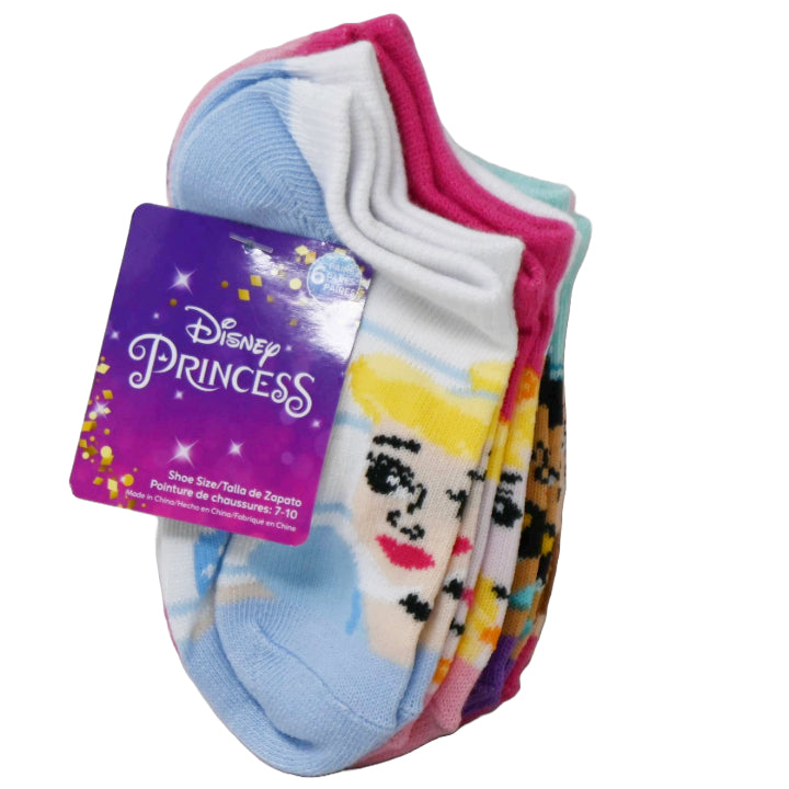 6pk PRINCESS TRUE TO YOU NS SOCKS SIZE 4-6 C/P 24