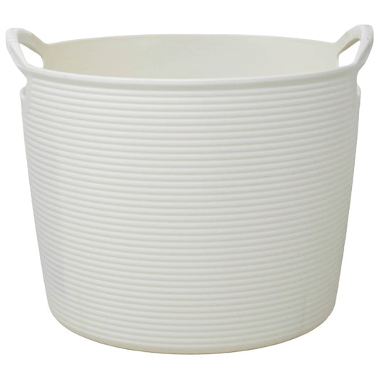 5.2ltr Beige Storage Basket Round C/P 12