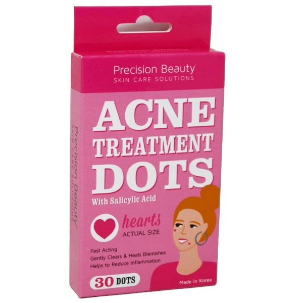 30pk HEARTS ACNE TREATMENT DOTS PRECISION BEAUTY C/P 72