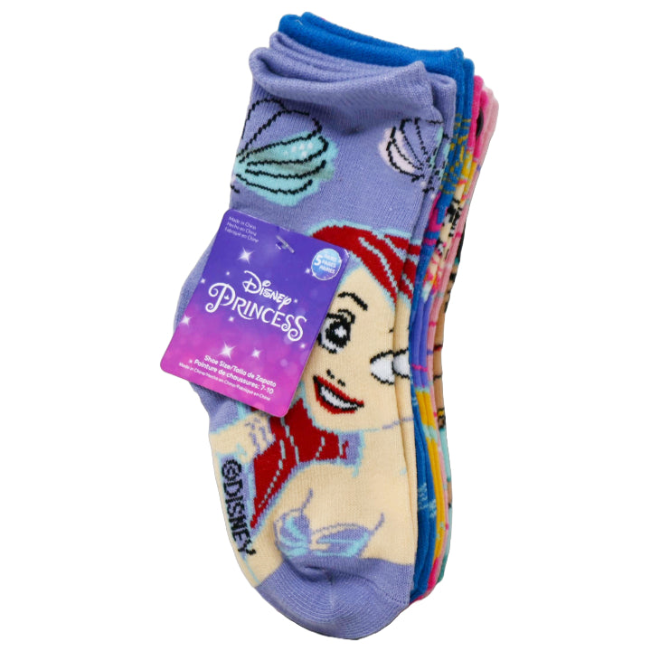 5pk PRINCESS GIRL POWER CREW SOCKS SIZE 4-6 C/P 60