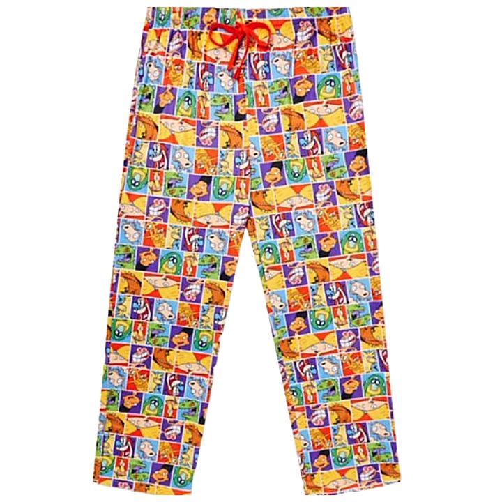 LARGE NICKELODEON 90s MEN PAJAMA PANTS C/P 12