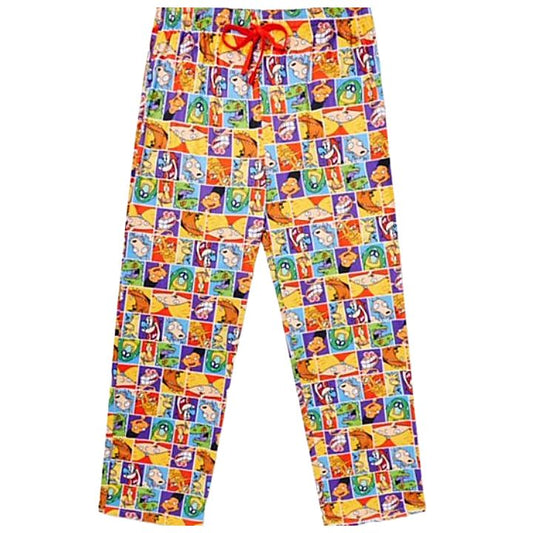 LARGE NICKELODEON 90s MEN PAJAMA PANTS C/P 12