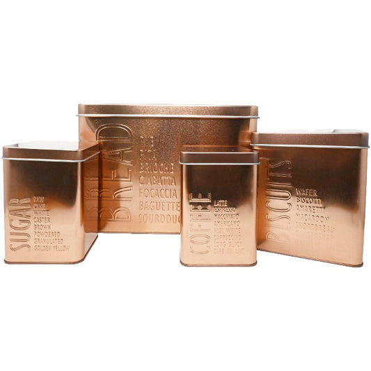 5pc Copp Canisters C/P 4
