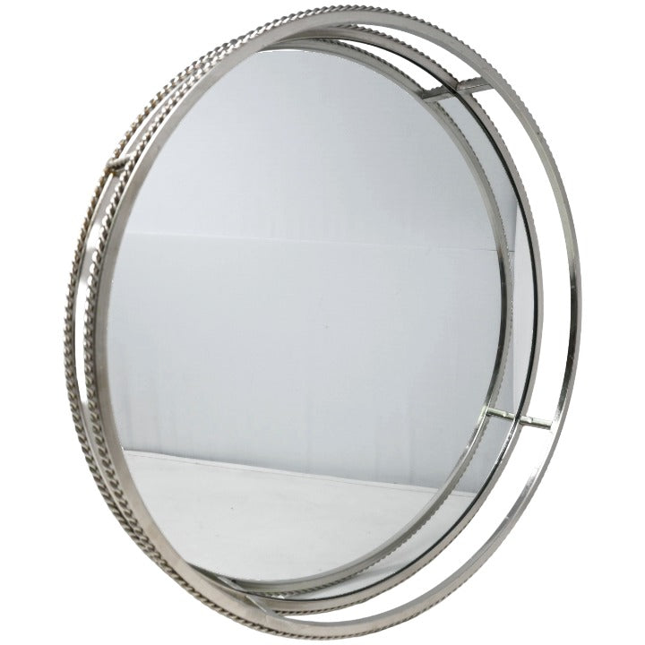 18" Dbl Circ Mirror Tray C/P 4