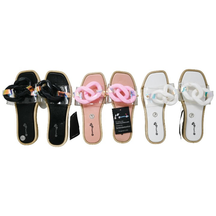 *OUT OF CA/AS IS* WOMEN SLIDE SANDALS 4-ASST COLOR/5-ASST SIZE C/P 20