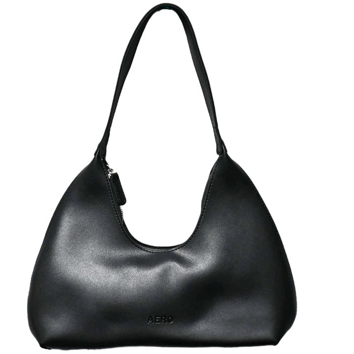 BLACK SHORT SHOULDER HOBO HABDBAG AEROPOSTALE C/P 24