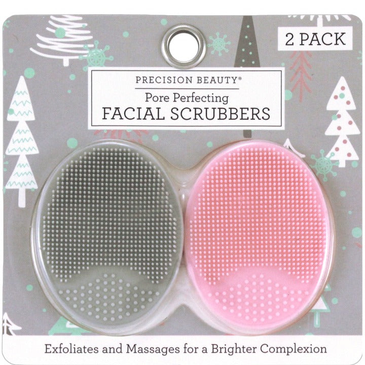 2pk SILICONE FACE SCRUBBERS C/P 144