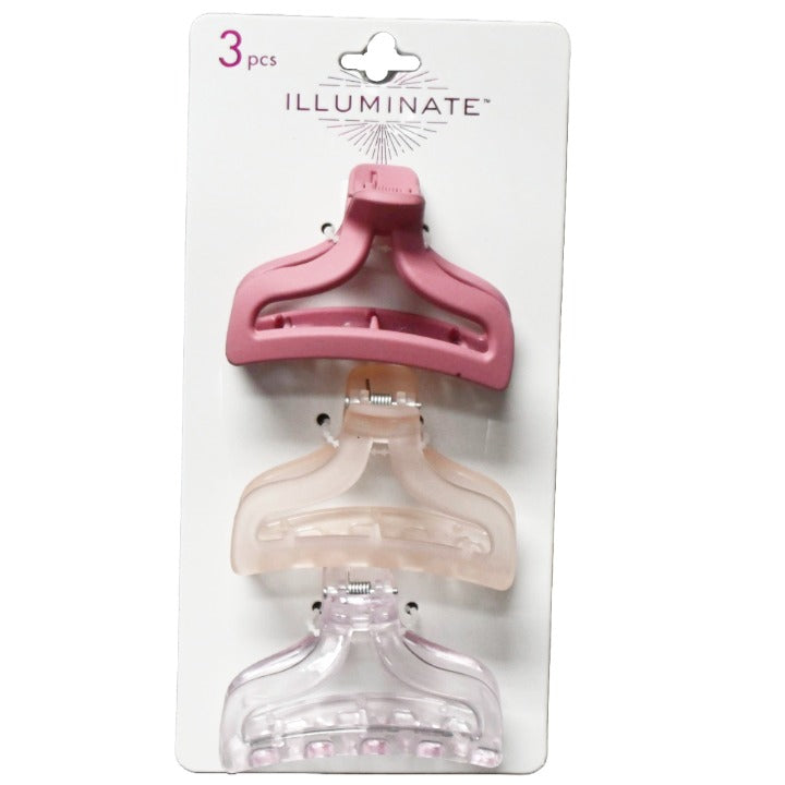 3PC ASST TRIANGLE HAIR CLIPS C/P 72