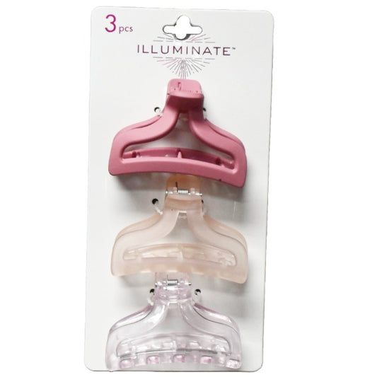 3PC ASST TRIANGLE HAIR CLIPS C/P 72
