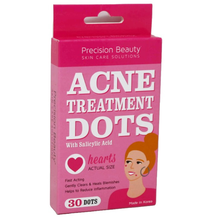 30pk HEARTS ACNE TREATMENT DOTS PRECISION BEAUTY C/P 72