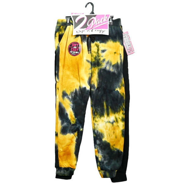 2pk Blk/TD Women's Joggers 1X-3X on Hanger (Prepack 2-2-2) C/P 12