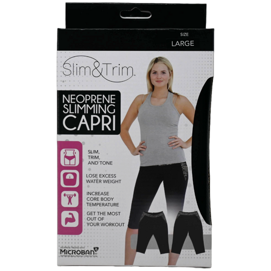 LRG BLK/GRY SPACE DYE WOMEN NEOPRENE CAPRI (BOXED) C/P 12