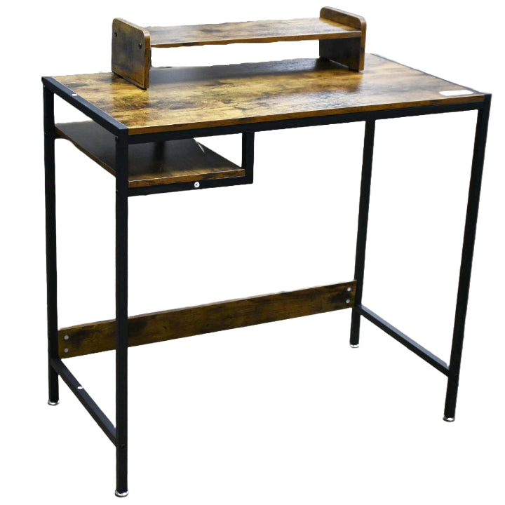 Oak Desk MDF Metal Legs 31.5"x16.5"x29" (No UPC, FNSKU Only) C/P 1