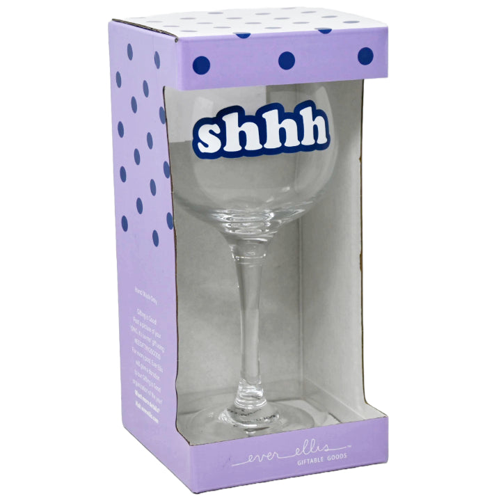 Boxed Wine Glass, Gossip/Shhh C/P 16