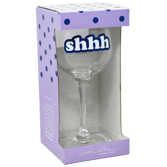 Boxed Wine Glass, Gossip/Shhh C/P 16