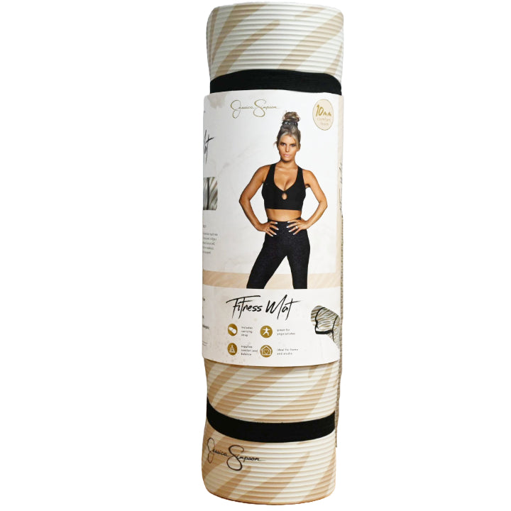 JESSICA SIMPSON 10mm FITNESS NON -SLIP YOGA MAT C/P 6