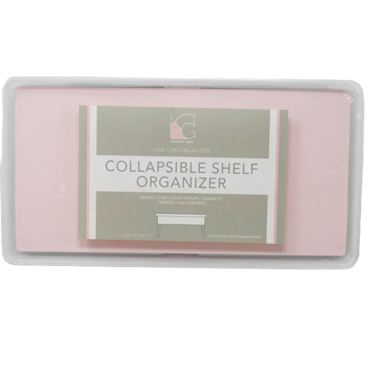 Pink Collaspible Shelf Doubler with Grey TPR 14.25x7.48x7.01" C/P 12