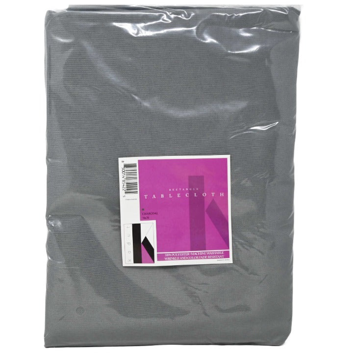 Tablecloth 70"x70" Polyester Charcoal C/P 20