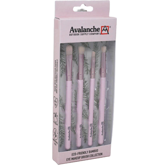 4pc AVALANCHE PINK MAKEUP BRUSH SET C/P 48
