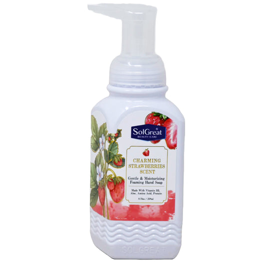 8.75oz Charming Strawberries Foaming Hand Soap C/P 24