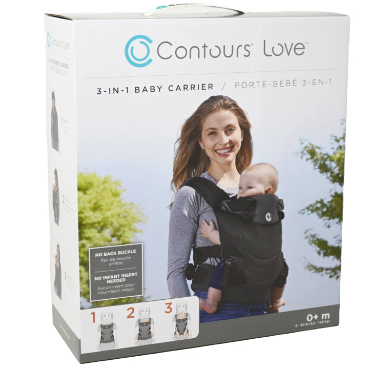 3-IN-1 CONTOURS LOVE CHARCOAL BABY CARRIER C/P 2
