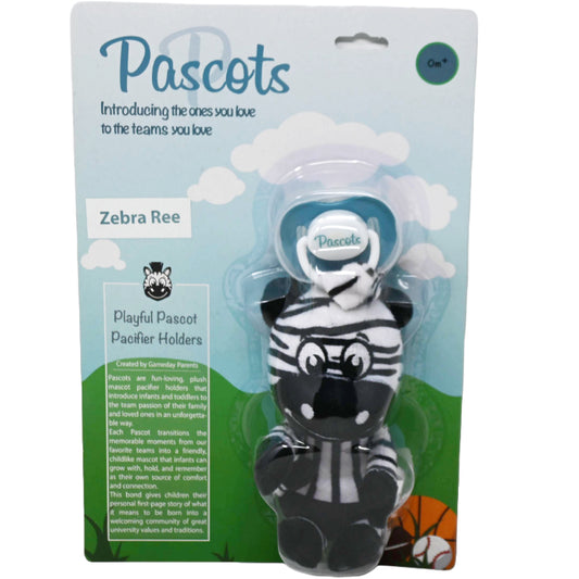 Pacifier with Zebra Plush C/P 24