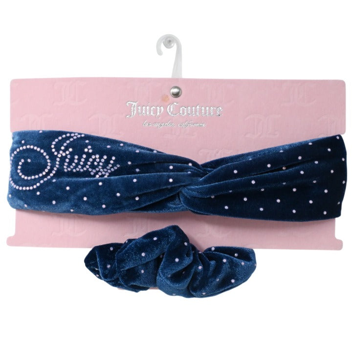 2pc Nvy Headband Scrunchie Set C/P 108 Inner Bag 36 Juicy Couture