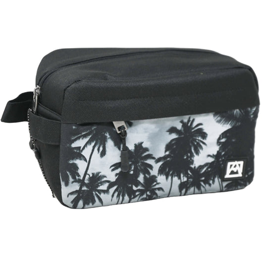 *OUTSIDE OF CA* AVALANCHE MEN BLACK PRINTED TOILETRY BAG C/P 30