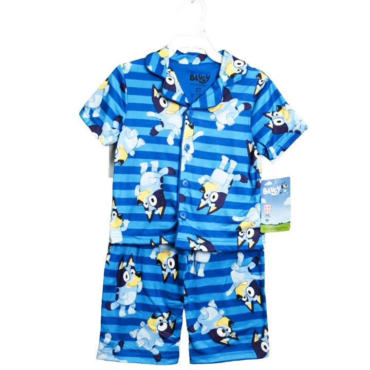 Stripe Sz 2T,3T,4T 2pc Pajama Set Sleepwear C/P 6 Bluey