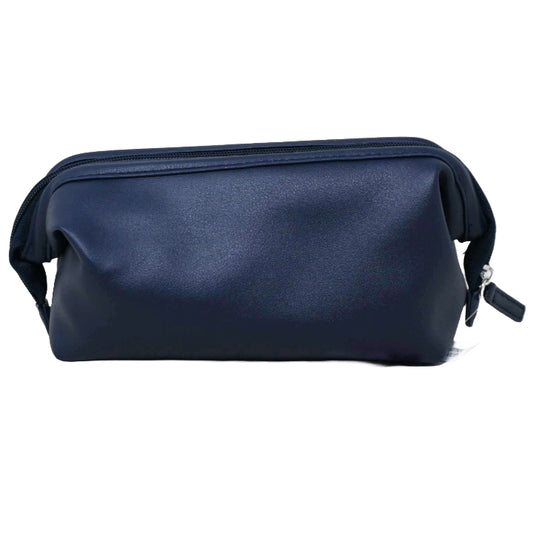 NAVY BLUE FAUX LEATHER CLUTCH BAG C/P 24
