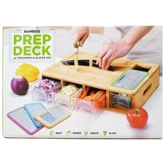 Bamboo Prep Deck w/Drawer & Slicer Set C/P 5 Eco and Chef