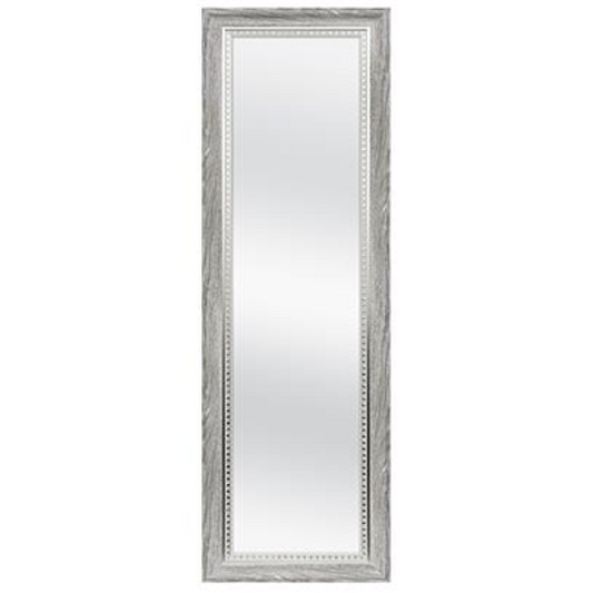 12"x48" GREY WOODGRAIN OTD MIRROR W/SILVER EMBOSS C/P 1